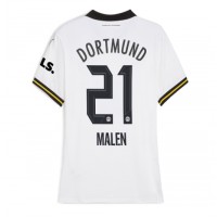 Camiseta Borussia Dortmund Donyell Malen #21 Tercera Equipación Replica 2024-25 para mujer mangas cortas